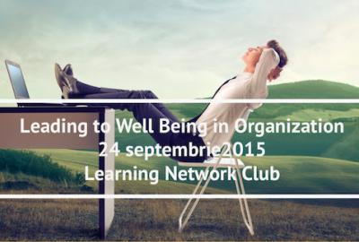 Leading to Well Being in Organization